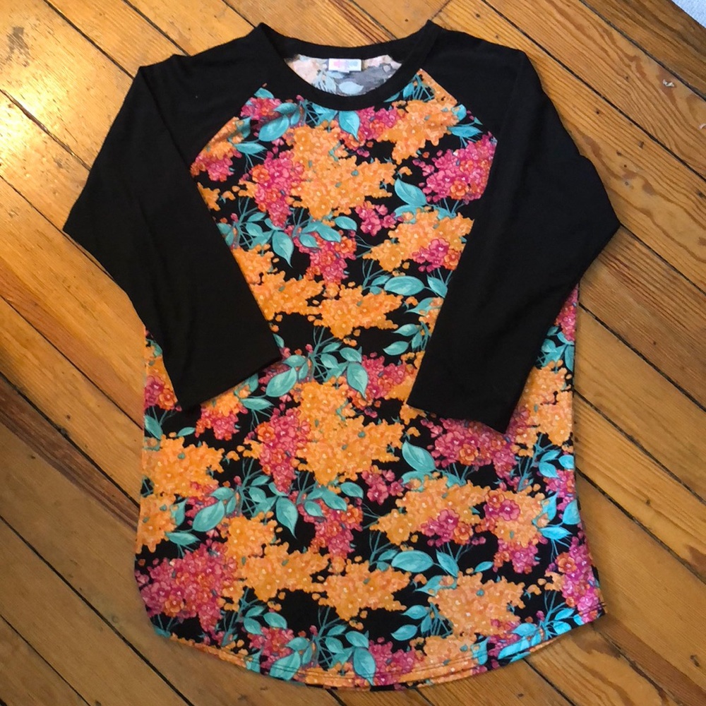 Lula Roe Randy Baseball Style Tee